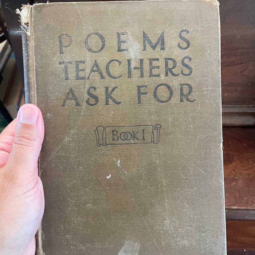 Vintage Poetry Book